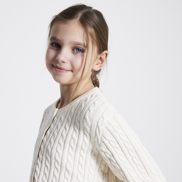 Cable knit cardigan "Majken"